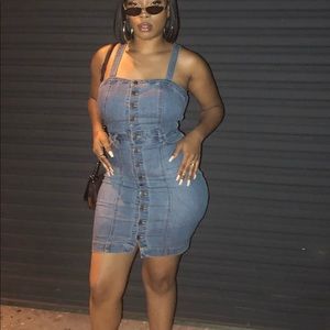 Button up Denim dress